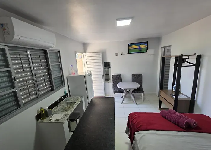 Suite1 Privativa Climatizada Mobiliada Com Garagem E Wi-Fi